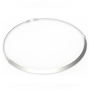 Elegant Silver Choker Necklace